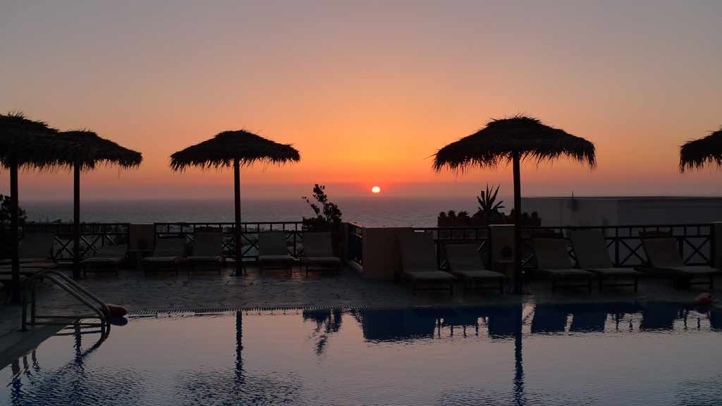 Aegean View Hotel in Kamari, Santorini, Greece