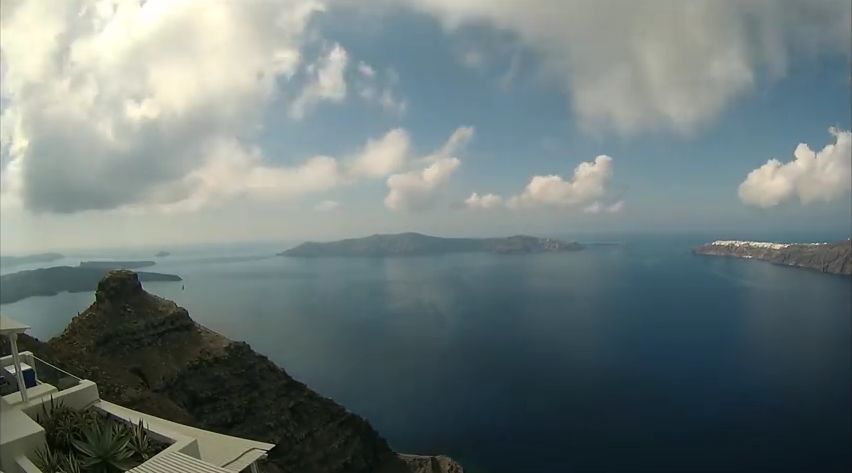 Santorini caldera timelapse