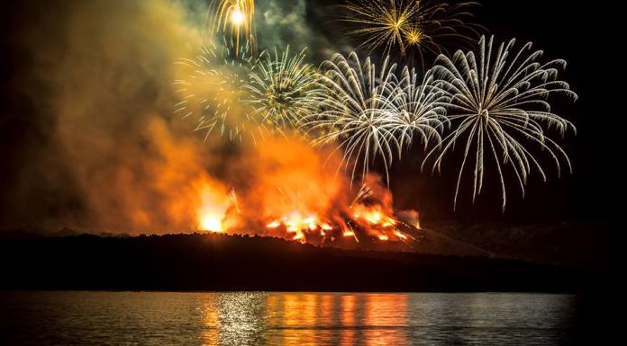Ηφαίστεια 2016, εικονική έκρηξη του ηφαιστείου της Σαντορίνης