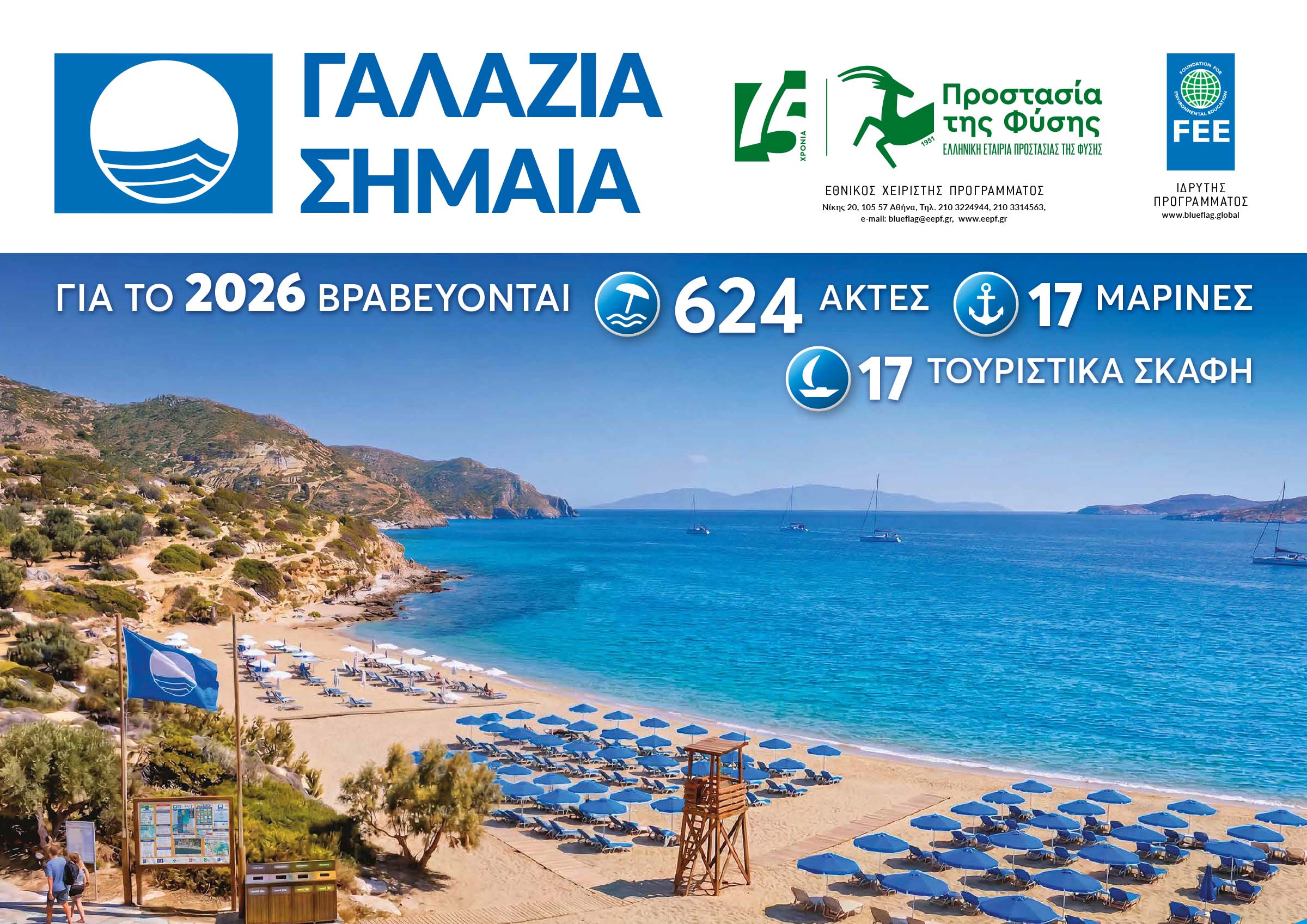 Greece Secures 2nd Place Globally for World-Class “Blue Flag” Beaches in 2026